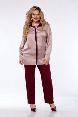 Костюм Элль стиль 2365 пыльная роза/винный