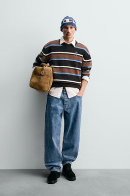 CHAMPION ® X ZARA PATCH STRIPED SWEATER
