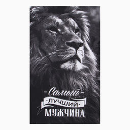 Набор кух. Полотенец Доляна Самый лучший мужчина 35х60 см - 4шт, 100% хл, 160г/м2  фото 2