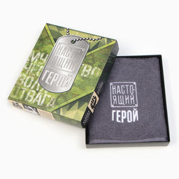 Полотенце махровое «Этель. Настоящий герой», 35×50±5 см, хлопок 100%, серое