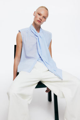 Blusa con lazada - H&m фото 2