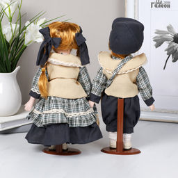 Сувенир коллекционный Мальчик и Девочка 2 штуки набор 31 см / 1213 /уп 24/ - Галеонтрейд фото 17