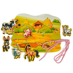 Шнуровка "Животные на ферме"