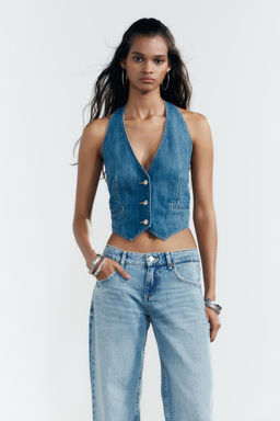 TRF WIDE-LEG LOW-RISE JEANS - Zara фото 5