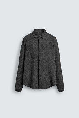 FLUID FLORAL JACQUARD SHIRT - Zara фото 7
