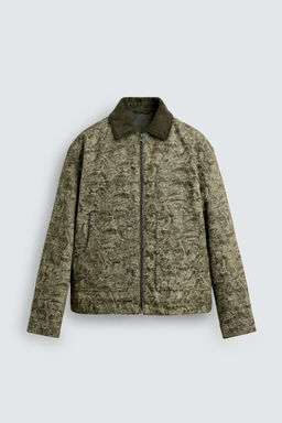 ABSTRACT JACQUARD QUILTED JACKET - Zara фото 6
