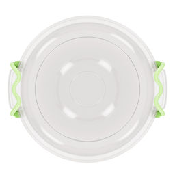 Контейнер для продуктов пластмассовый 3л, д28см, h11см, ручки-клипса (Россия) - Домашняя мода фото 3