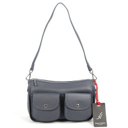 Женская кожаная сумка Sergio Valentini SV-SZ7320 НавиГрей  фото 2