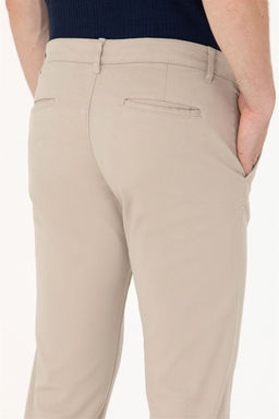 Мужские бежевые брюки из плотной ткани - U.s. polo assn фото 7