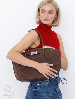 Сумка женская кожаная 2423YF khaki Polina&Eiterou в Новосибирске