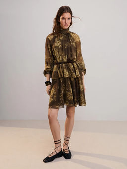 Платье мини с поясом / Zarina  фото 10