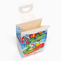 Цена за 5 шт. Подарочная новогодняя коробка Номер Первый, упаковка, 17.2?9.5?27.5 см