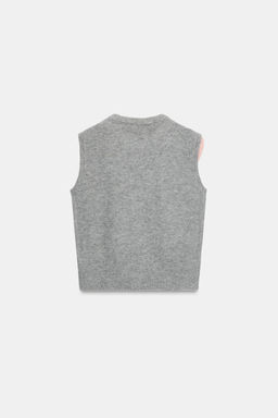 KNIT VEST TOP WITH BOW - Zara фото 4