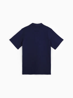 Футболка - поло женская MINAKU, размер 42-44 (S), интерлок, синяя