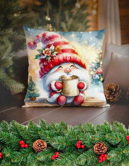 Наволочка декоративная новогодняя 45х45 на молнии, без наполнения