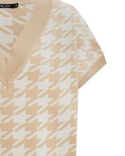 Жилет с орнаментом гусиные лапки - Incity фото 8