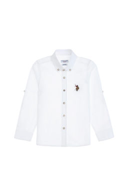 Erkek _ocuk Beyaz Uzun Kollu Basic G_mlek Sepette S_rpriz _ndirim - U.s. polo assn фото 2