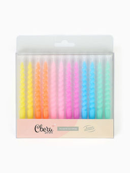 Свечи для торта «Яркие спирали», 0,7 х 8 см, 12 шт