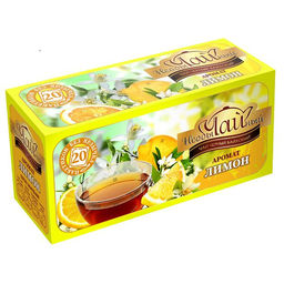 Необычайный/ ЛИМОН / (137-12) чай черный байховый без ярлычка вес 1,5 г*20 пак (Рязанская ЧФ)
