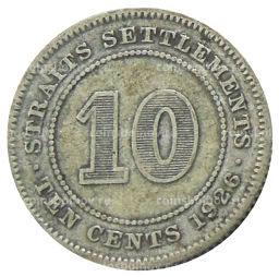 10 центов 1926 года Стрейтс Сетлментс