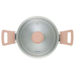 51868 WERNER Набор посуды ELETTO 6 предметов (ковш 1,7л, кастрюли 2,4л/3,6л, крышки), нерж.сталь