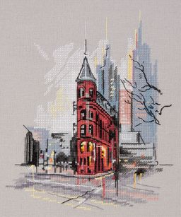 Набор для вышивания PANNA Скетчевые зарисовки GM-7258 Гудерхам-билдинг 18.5 х 22 см