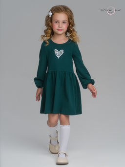 Платье Моана изумруд-лав