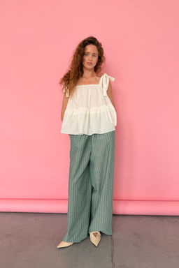 Брюки СЕТ001Б/06/Зеленый, белый - M&G all natural фото 7