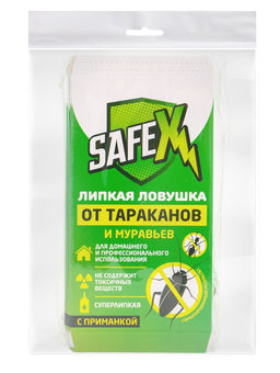 Средство от тараканов, муравьев Клеевая-ловушка SAFEX, набор 15 шт.  фото 4