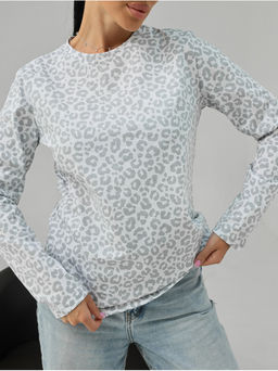 Лонгслив Леопард женский коричневый - София фото 56