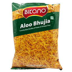 Хрустящая соломка из картофеля и нутовой муки Бхуджия/ Aloo Bhujia Bikano, Индия, 200 г Акция