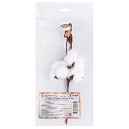 Искусственное растение Blumentag CTW-04 Веточка декоративная хлопок 33 см 5 х 1 шт. 01  фото 3