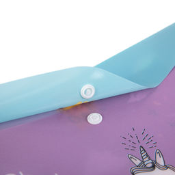 Лео Учись Папка-конверт для тетрадей с кнопкой A5+ LT-2101 180 мкм песок 20 шт. 03-Единорог