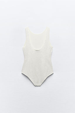 SHIMMERY KNIT BODYSUIT - Zara фото 4