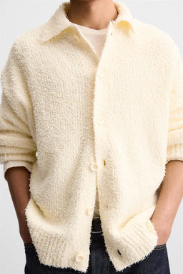 TEXTURED TERRY CARDIGAN - Zara фото 6