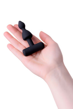 Анальная вибровтулка Erotist Arrow, черный, силикон, 8,5 см