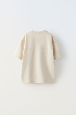 T-SHIRT WITH LABELLED POCKET - Zara фото 2