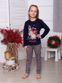 Костюм подростковый 12-110 (темно-синий) Лыжник