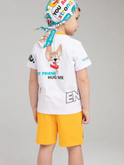 PlayToday / Комплект трикотажный для мальчиков: фуфайка (футболка), шорты  фото 2