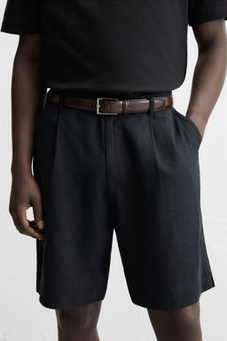 LEATHER TOPSTITCH BELT