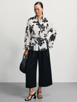 Блузка из вискозы с принтом / Zarina  фото 2