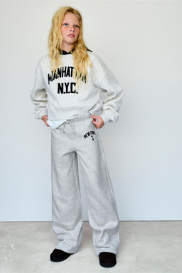 SLOGAN HOODIE WITH FLOCKING - Zara фото 6