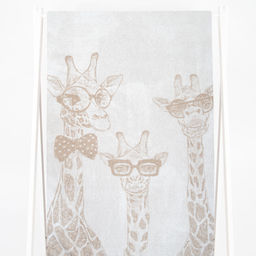 6с102.513ж2 Жирафы (лён3) Полотенце махровое 81х160см