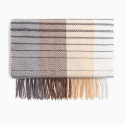 Палантин женский MINAKU цв. серый, размер 68*180 см  фото 5