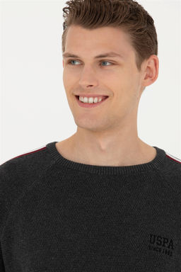 Мужской свитер антрацитового меланжа - U.s. polo assn фото 10