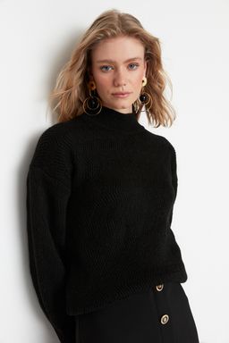 Bordo Yumusak Dokulu Kol Detayl? Triko Kazak TWOAW21KZ0204 - Trendyolmilla фото 18