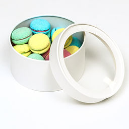 Набор 2 в 1 круглых коробок Белая с окном, 21 х 11 - 18 х 10 см - UPAK LAND фото 10