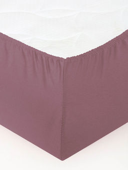 Простыня трикотажная на резинке - Какао 140х200х20