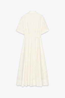 ZW COLLECTION EMBROIDERED SHIRT DRESS - Zara фото 8