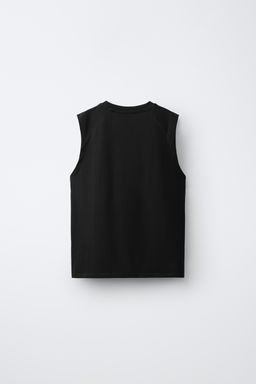 CAMISETA MANGA SISA / Negro - Zara фото 2